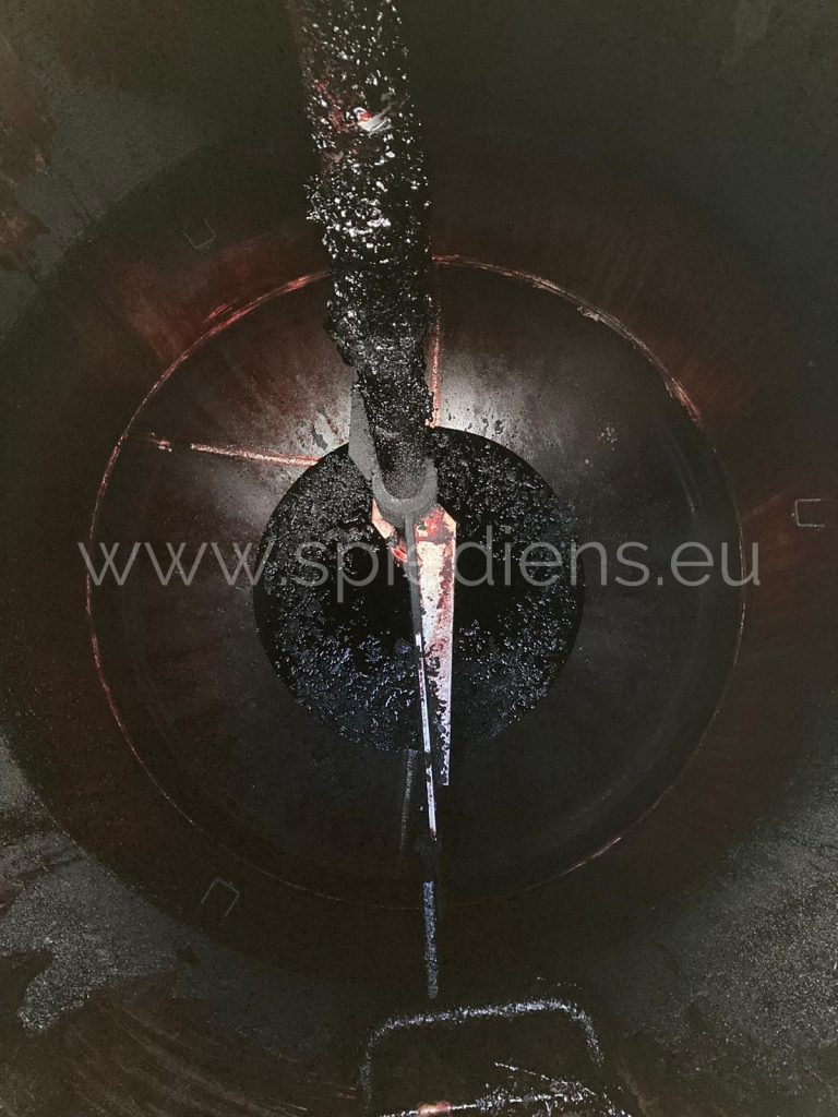 Before - industrial cleaning lime reservoir