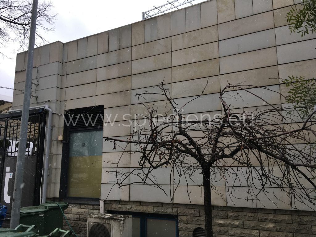 After facade cleaning - restored building